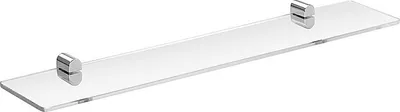 Produktbild von BORGANIC Glasablage Edelstahl poliert 600x40x116 mm für Bad & Küche >> zum Bohren