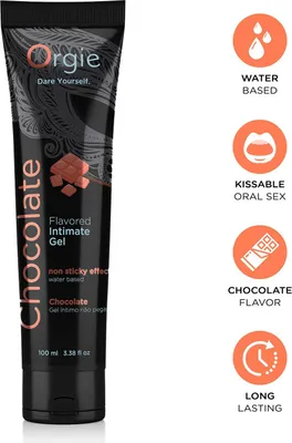 Image de Lube Tube Chocolate Flavored Intimate Gel 100ml