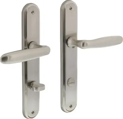 Produktbild von Langschildgarnitur Intersteel Bjorn WC 78/8 mm Chrom Nickel matt