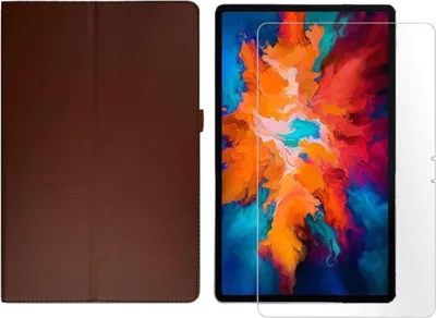 Zdjęcie produktu dla zestaw tabletów 2w1 dla Lenovo Tab P11 Pro TB-J706F 11,5 cala z pokrowcem magnetycznym z funkcją automatycznego usypiania/wybudzania + folią ochronną Smart Case ze szkła hartowanego