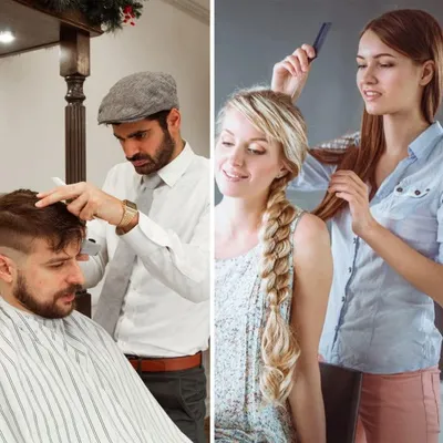 Produktbild von Set aus 6 Strängen Balayage und Haarfärbekamm - professionell - antistatisch - 6 Stück