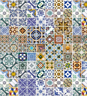 Produktbild von Fototapete - Portugal Tiles 225x250cm - Vliestapete