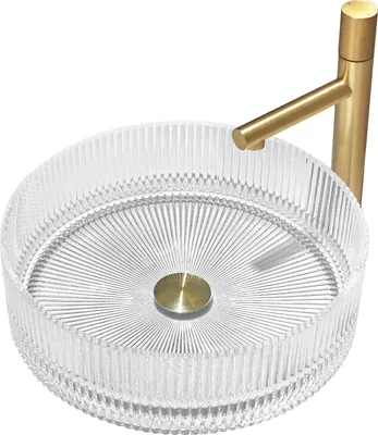 Produktbild von Mexen Eiva Glaswaschbecken Aufsatzwaschbecken 39 x 39 cm, transparent - 24163900