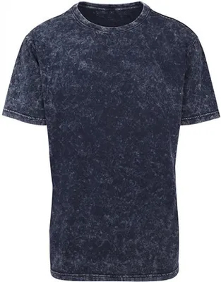 Produktbild von Build Your Brand BY070 | Herren Acid Washed Tee - Farbe: Indigo White - Größe: M