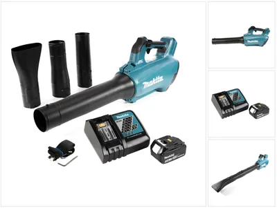 Zdjęcie produktu dla Makita DUB 184 RT1 akumulatorowa dmuchawa 18 V bezszczotkowa + 1x akumulator 5,0 Ah + ładowarka