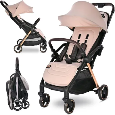 Produktbild von Lorelli Loret Reisebuggy – leicht, Autofold, bis 22 kg, Liegeposition, verstellbare Rückenlehne & Fußstütze, 5-Punkt-Gurt, kompakt faltbar