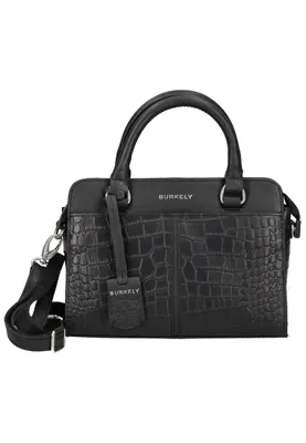 Produktbild von Hochwertige Leder Handtasche in Kroko-Optik mit praktischen Fächern