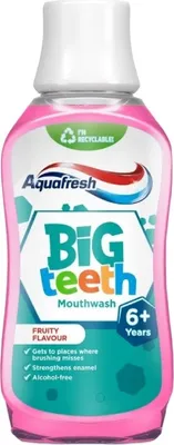 Zdjęcie produktu dla Aquafresh Big Teeth Pyn do pukania jamy ustnej dla dzieci 6+, 300 ml