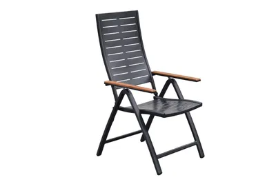 Produktbild von Merxx Gartensessel Tinos, klappbar, Rückenlehne verstellbar - Aluminium/Akazie