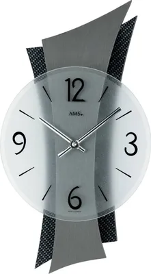 Produktbild von AMS Quarz-Wanduhr, Quarzwerk, 23x43x6cm, 9400