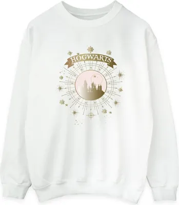 Produktbild von Harry Potter - "Hogwarts" Sweatshirt für Damen BI21426 (XXL) (Weiß)