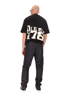 Produktbild von Diesel Herrenhose, Schwarz, mit Reißverschluss, aus Lyocell und Baumwolle
