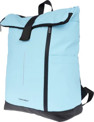 Produktbild von Großer Roll up Rucksack Plane Tasche Fahrradrucksack Kurier Rollup Bag Aqua