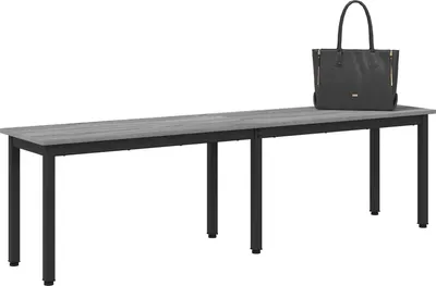 Image de banc Gris Sonoma 160 x 35 x 45 cm Bois d'ingénierie