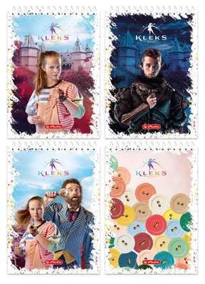 Image de Carnet à spirales A7/40 feuilles quadrillées Kleks (lot de 20)