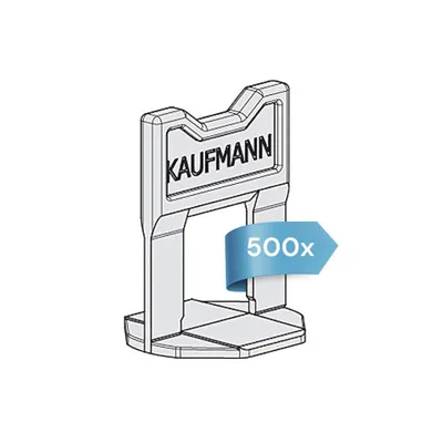 Produktbild von Kaufmann Nivelliersystem Laschen 1,5 mm 3–12 mm 500 Stück