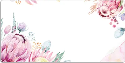 Produktbild von Schreibtischmatte Tischunterlage 120x60 cm Mauspad - Blumenrahmen