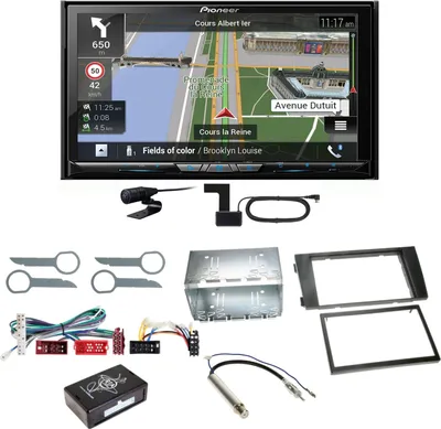 Produktbild von Pioneer AVIC-Z830DAB Navigation Bluetooth CD USB MP3 Einbauset für Audi A6 4B