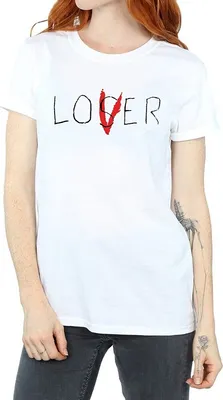 Produktbild von It - "Loser Lover" T-Shirt für Damen BI759 (XL) (Weiß)