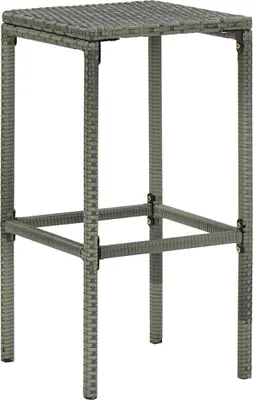 Produktbild von "2026 Aktion"1 Pcs Barhocker - CLORIS - Barstuhl - Optimal Komfort, mit Kissen 2 Stk. Grau Poly Rattan - 38 x 38 x 76 cm - NeuMöbel8729795