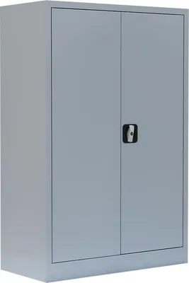 Produktbild von Stahl-Aktenschrank Aktenschrank abschließbar Büroschrank Stahlschrank Lichtgrau 120x92,5x42,2cm 530320