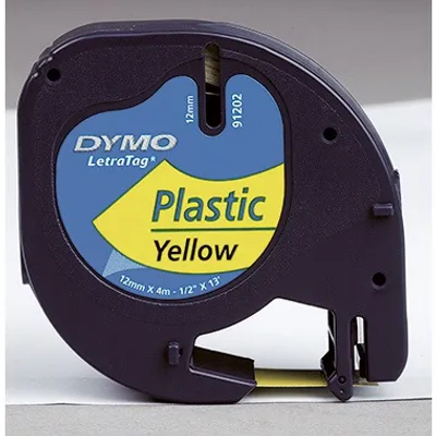 Image de DYMO Cassette de bande d'écriture Dimensions : 12 mm x 4 m (l x L) Désignation de type de la bande d'écriture :