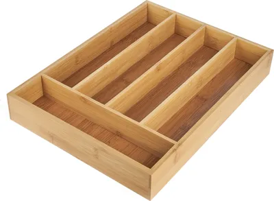 Produktbild von BESTECKKASTEN BAMBUS Besteckeinteiler AUSZIEHBAR ZELLER Bamboo 35,5 x 26,5 cm