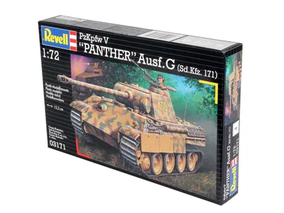 Obrázok produktu pre Revell PzKpfw V PANTHER Ausf.G, Tank model, Montážna sada, 1:72, PzKpfw V Panther, Plast, Pro