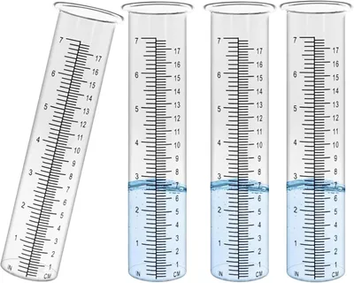 Produktbild von Regenmesser für den Garten – Kunststoff, transparent, 4 Stück