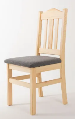 Produktbild von Gepolsterter Sessel aus Massivholz und Polyester, Natur, 93x43x45 cm