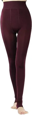 Produktbild von Fioeyr Thermo-Leggings für Damen, Winter, dick, Samt, dehnbar, mit Fleece gefütt