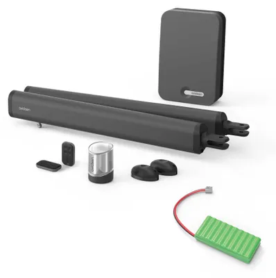Produktbild von Motorisierungsset mit Zylindern für Flügeltore – Teha 410 und Notstromversorgung