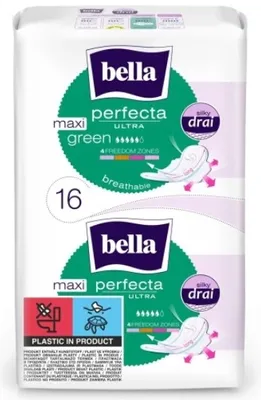 Obrázok produktu pre Bella Podpaski Green Supercienkie 16 sztuk