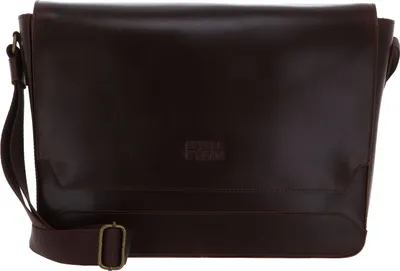 Produktbild von Buckle & Seam Messenger Bag Times Leder - BROWN/Blue
