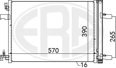 Produktbild von ERA 667047 Kondensator Klimaanlage Klimakondensator für OPEL Astra J Sports Tourer (P10) +Trockner