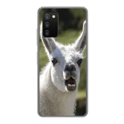 Produktbild von MuchoWow® Handyhülle Schutzhülle Hülle für Samsung Galaxy A03s Lama - Lustig - Kinder - Jungen - Mädchen - Kinder Silikon Softcase Handy Hülle - Schutz