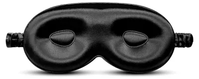 Produktbild von schlafmaske seide 3D anti falten, hautfreundlich blackout schwarz