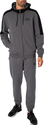 Produktbild von EA7 Logo Trainingsanzug, Grau S