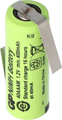 Produktbild von GP GP40AAAM Akku NiMH Size 2/3AAA mit Lötfahne Z-Form