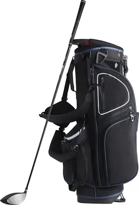Obrázok produktu pre SucceBuy taška na golfový vozík so 14 priehradkami, ľahká 35 palcov, organizér s 11 vreckami, robustný stojan na vozík, dvojitý ramenný popruh, protiprachový kryt a rukoväte, čierna a biela