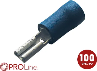 Produktbild von Flachsteckhülse(f) 1,5mm²-2,5mm²/2.8mm blau EE 100 Stück