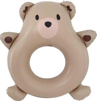 Produktbild von Bärenförmige Schwimmringe für Kinder, aufblasbare Schwimmreifen, Cartoon-Tier-Schwimmring für Sommer-Strandpartys