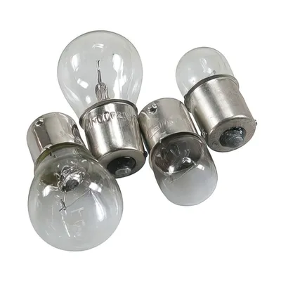 Obrázok produktu pre sada 4 bielych žiaroviek BA15S 12V 21W a 12V 10W schválené indikátory
