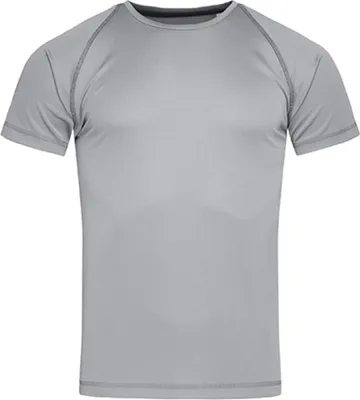 Produktbild von Stedman ST8030 | Herren Active Team Raglan, 100% ACTIVE-DRY° Polyester - Farbe: Silver Grey - Größe: M