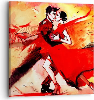 Produktbild von Bild auf Leinwand - Leinwandbild - tanzen sie - 30x30cm - Wand Bild - Wanddeko - Wandbilder - Leinwanddruck - Bilder - Kunstdruck - Wanddekoration - Leinwand bilder - Wandkunst - AC30x30-3731