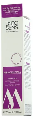 Productafbeelding van DADO SENS Menoenergy Keep Cool Spray voor verkoeling bij opvliegers (75 ml)