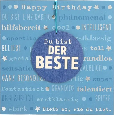 Produktbild von Depesche Klappkarte mit Anhänger - Du bist der Beste