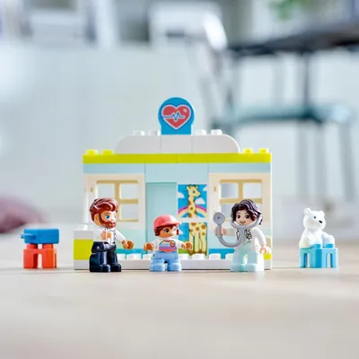 Zdjęcie produktu dla LEGO DUPLO Wizyta u lekarza, Zestaw do budowania, 2 lat(a), Plastik, 34 szt., 511 g