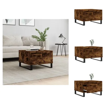 Produktbild von vidaXL Couchtisch Räuchereiche 55x55x36,5 cm Holzwerkstoff -  Couchtische
