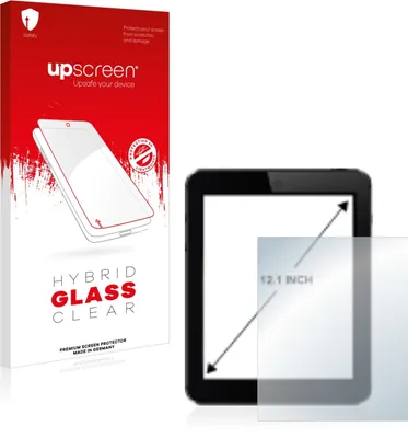 Produktbild von upscreen Schutzglas für Tablets mit 30.7 cm (12.1 Zoll) Displays 247 x 186 mm Schutzfolie Panzer Folie Glas Display Schutz klar